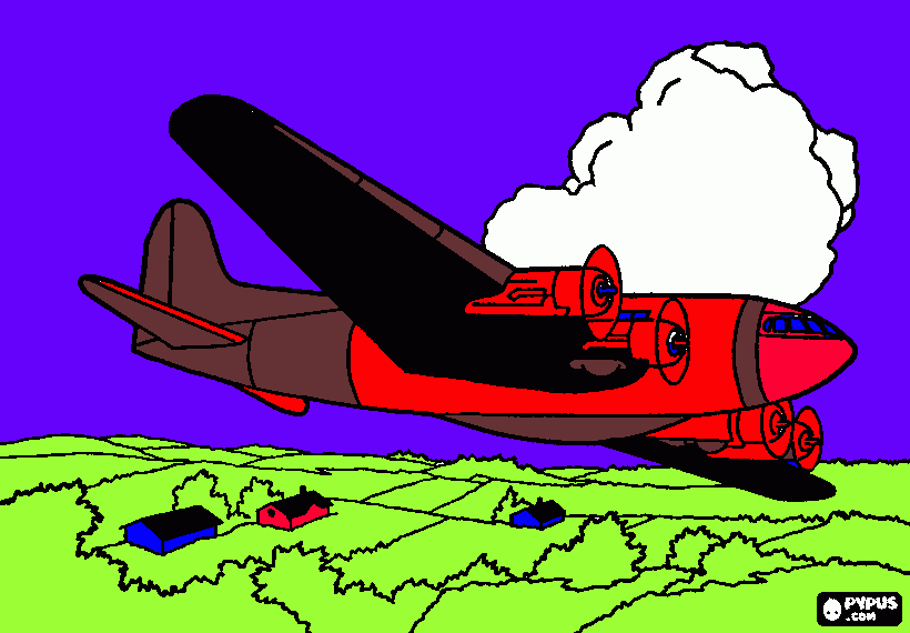 Boeing 377 coloring page