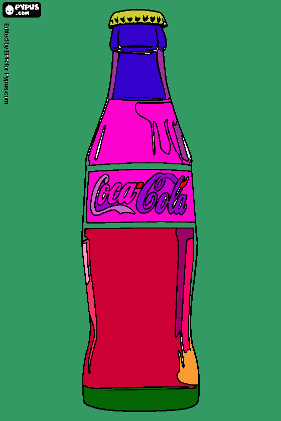 bottle coloring page