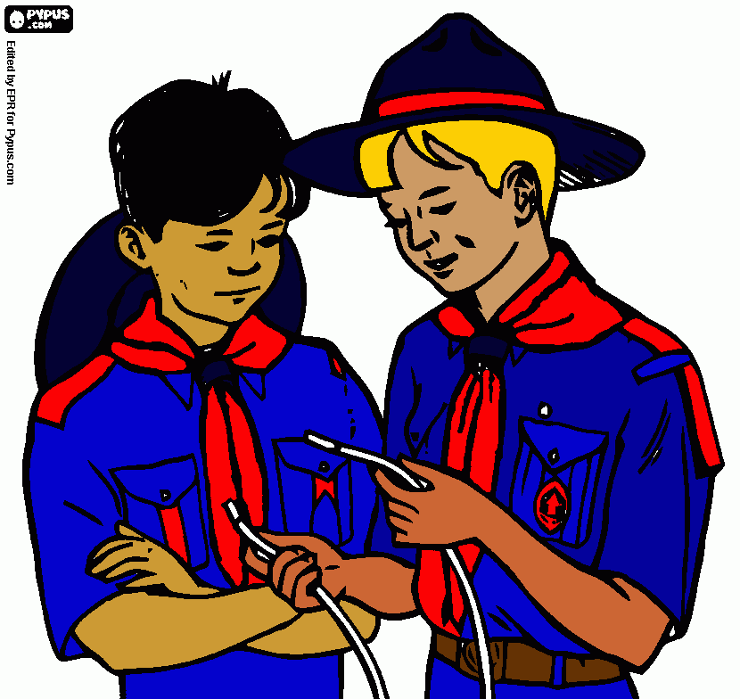 boys coloring page