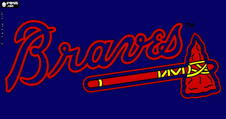 braves coloring page