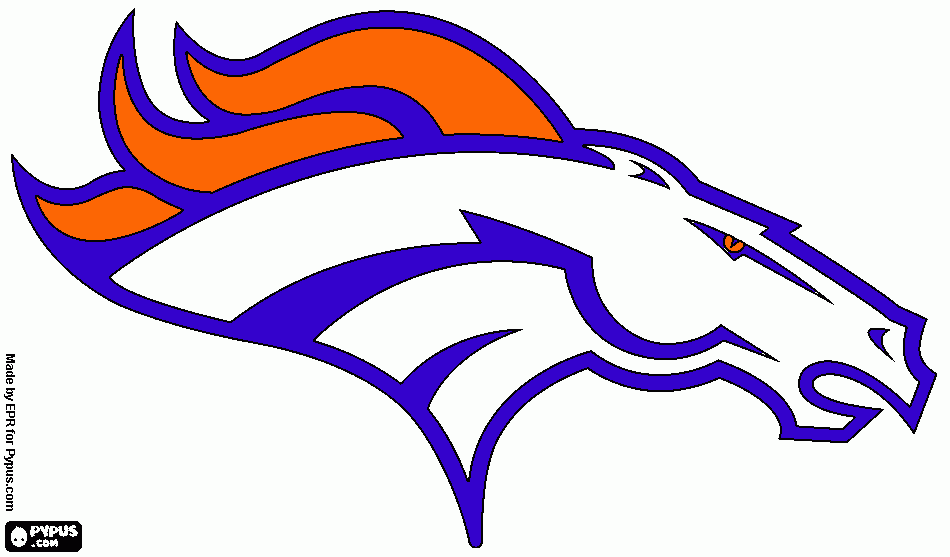 Broncos for Erin coloring page