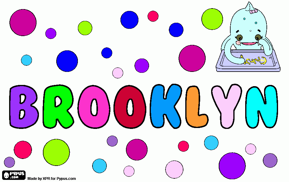 Brooklyn coloring page