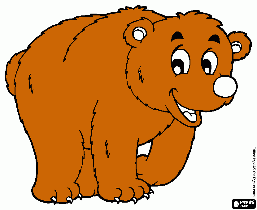 brownie bear coloring page