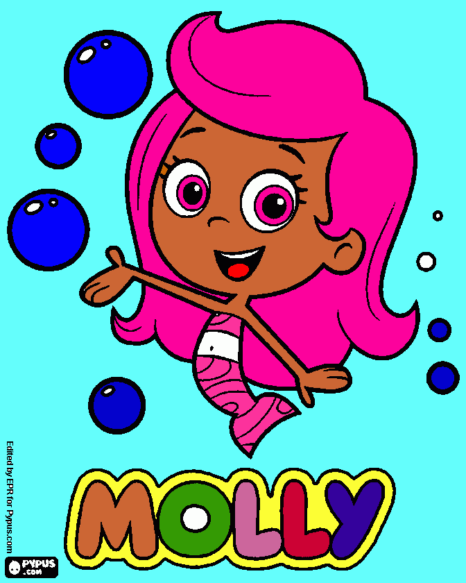 bubble gapies coloring page