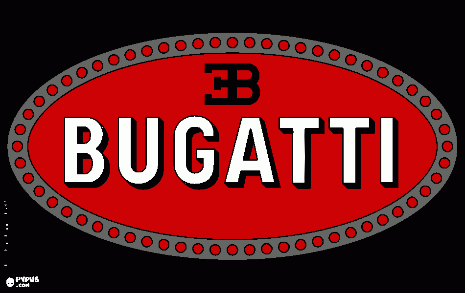 Bugatti Emblem coloring page