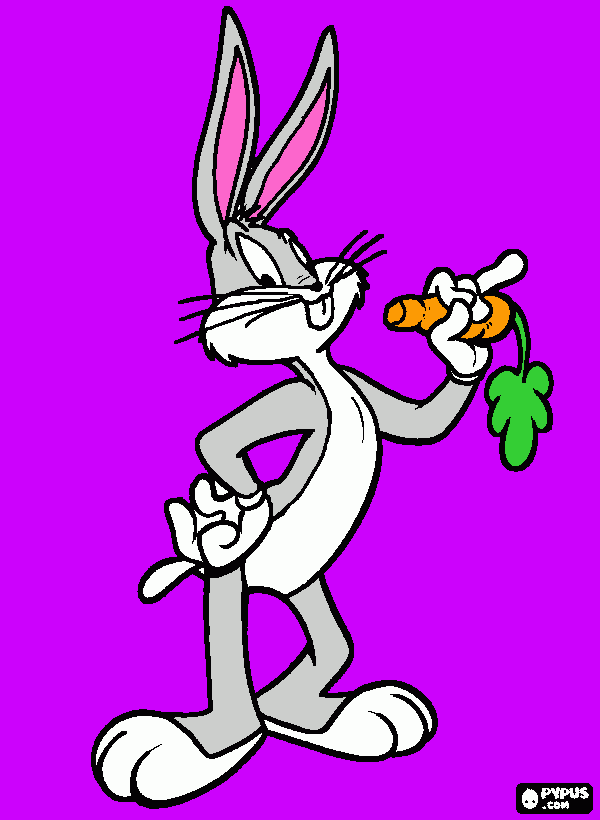 Bugy Bunny coloring page