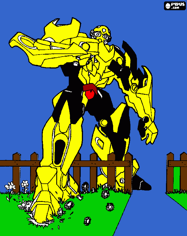 bumblebee coloring page
