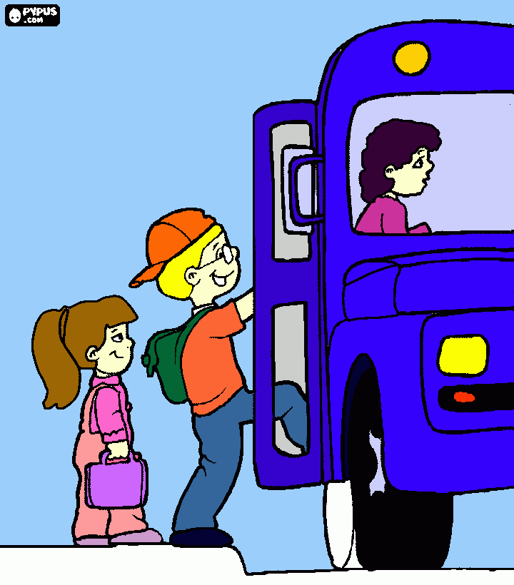 bus 4 coloring page