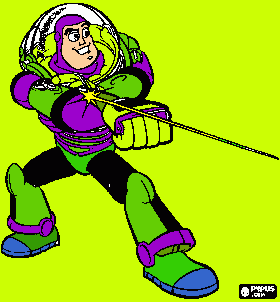 buzz lighter coloring page
