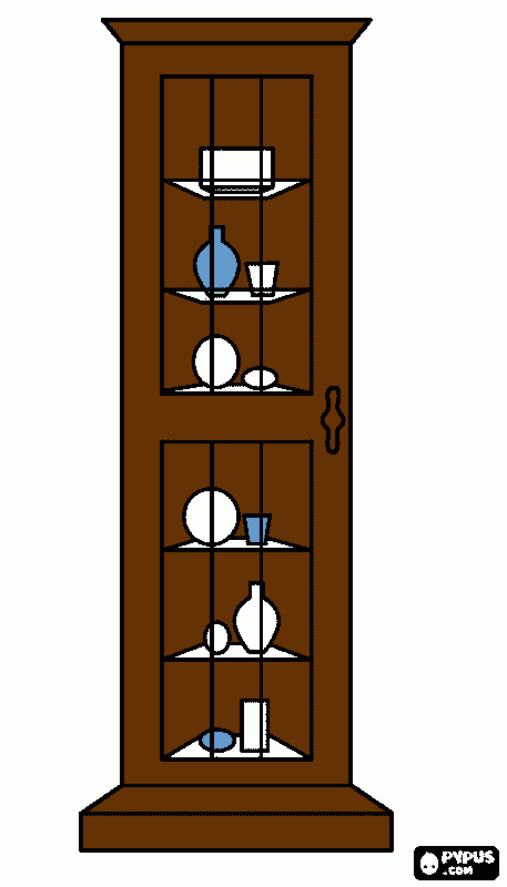cabinet coloring page