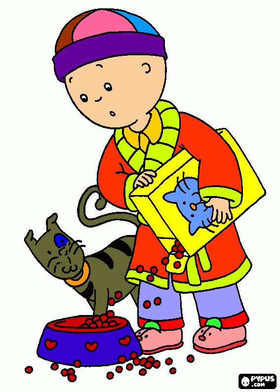 Caillou coloring page