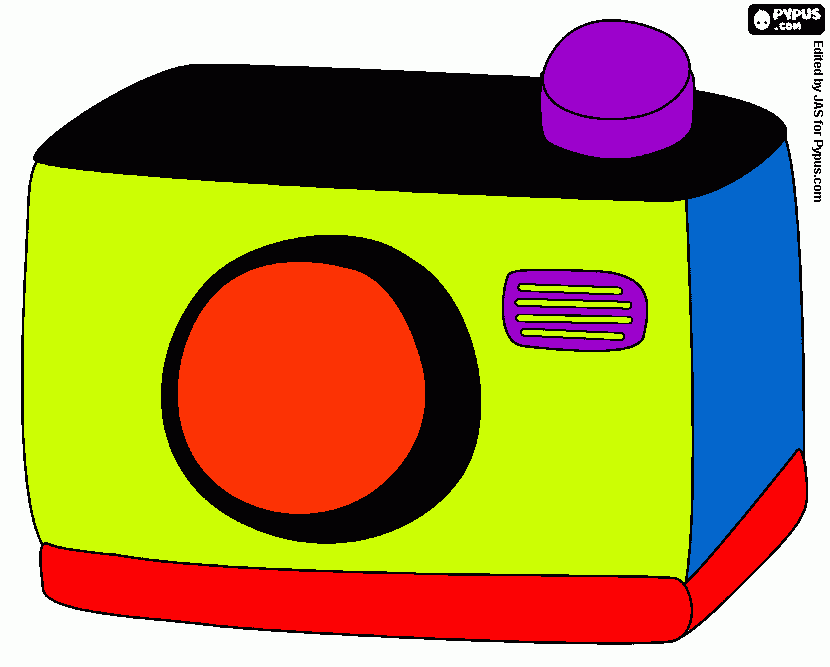 CAMERA, USEFUL TOOL TO INVESTIGATE coloring page