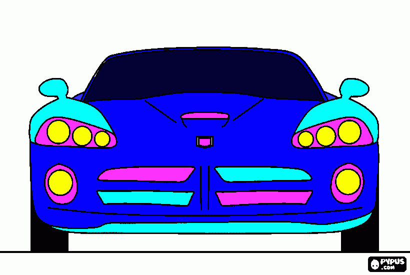 car for ict  coloring page