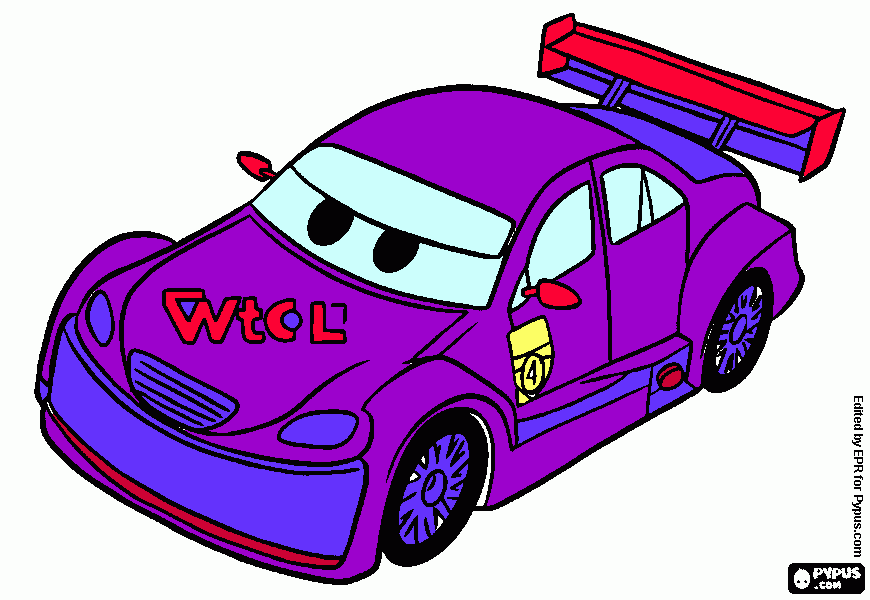 car yashica coloring page