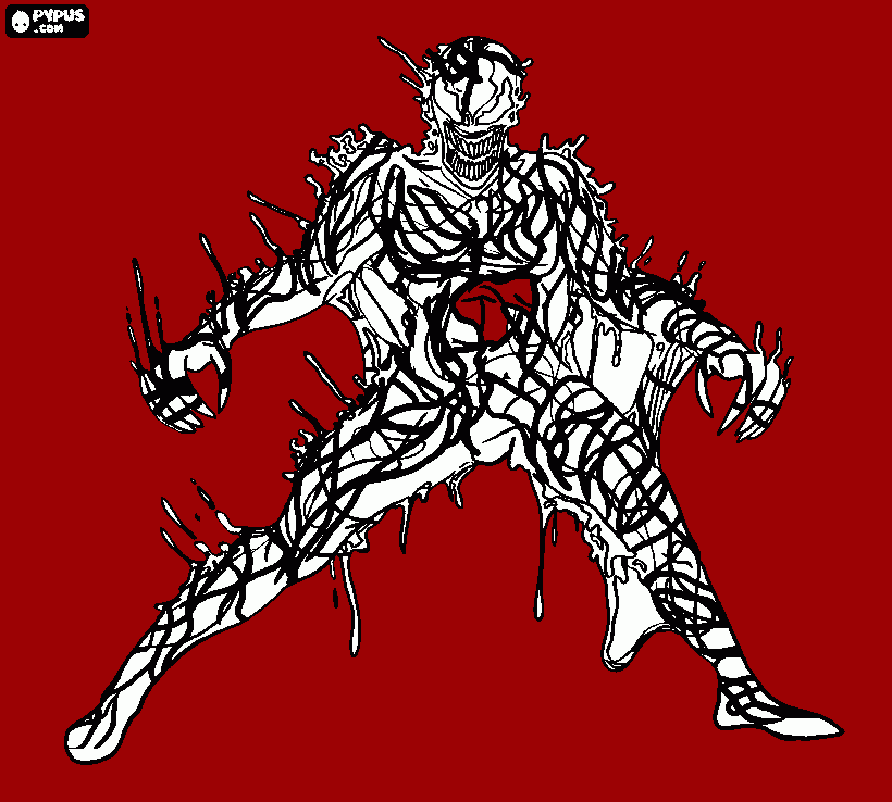Carnage coloring page