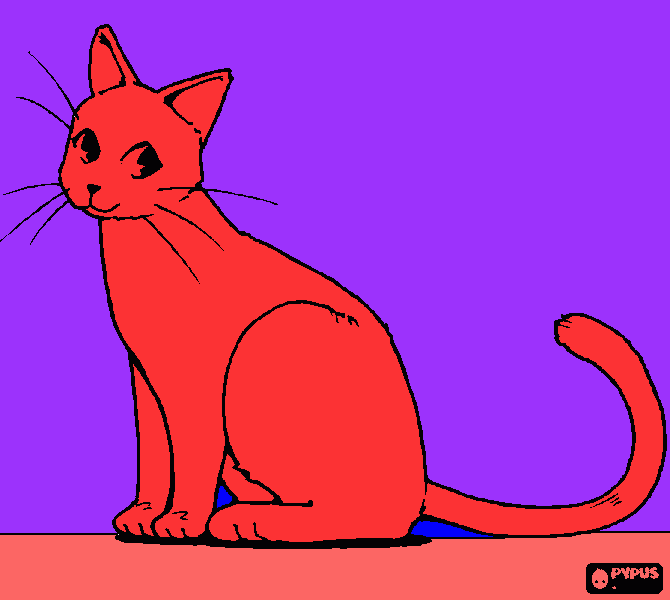 Cat for Ruby coloring page