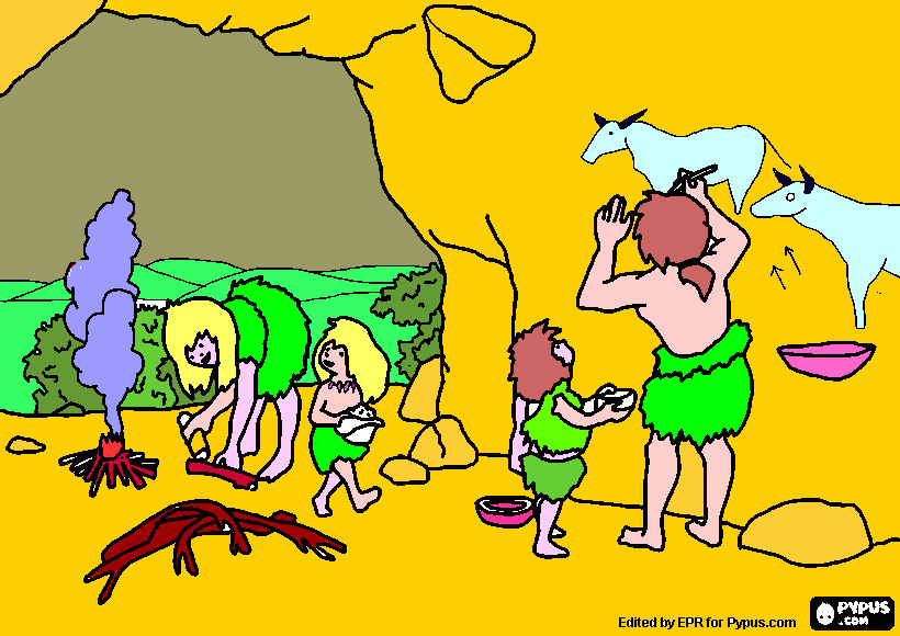 cave coloring page