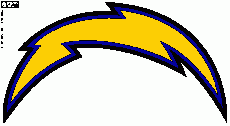 Chargers coloring page