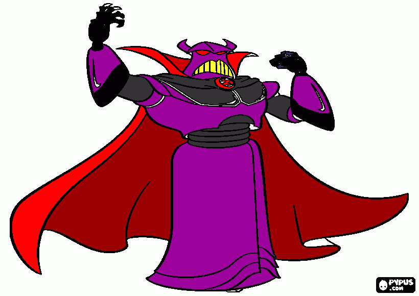 Charlie colored Zurg coloring page