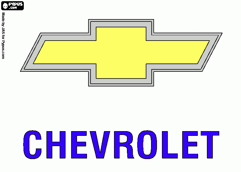 chevrolet coloring page