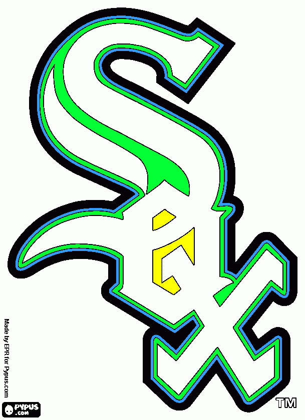 white sox logo coloring pages - photo #8