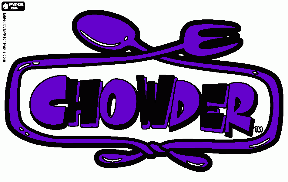 chowder coloring page