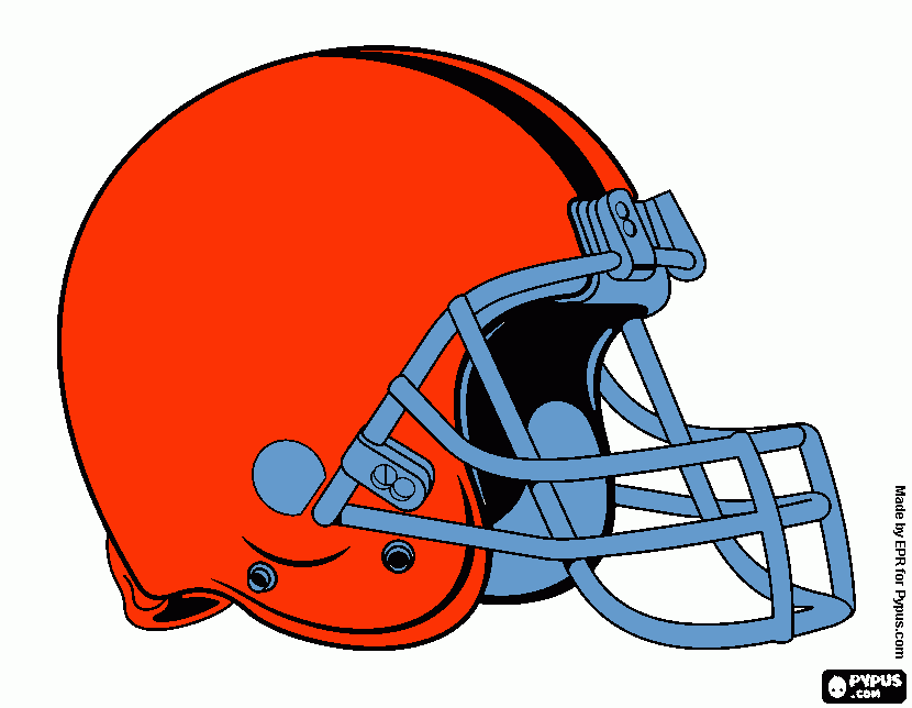 Cleveland Browns logo coloring page