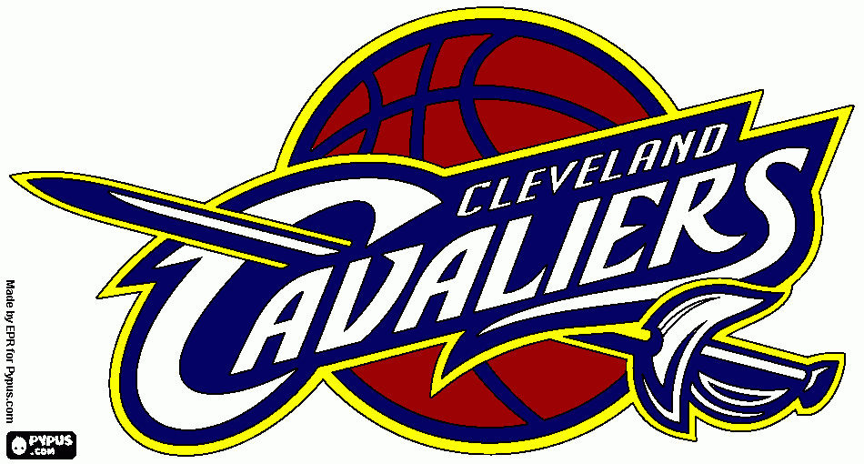 cleveland cavaliers logo coloring page