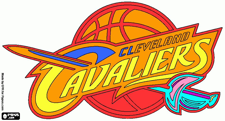cleveland cavaliers team mats coloring page