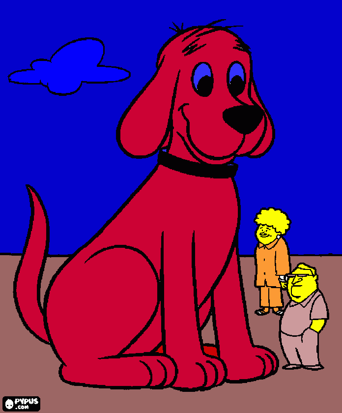Clifford  coloring page