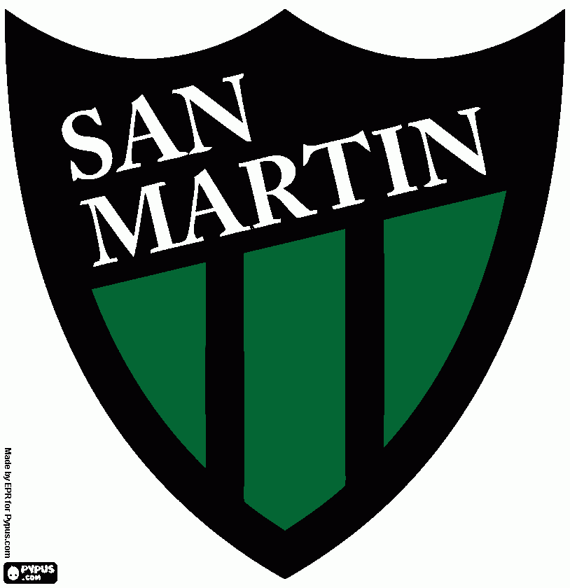 Club A. San Martin coloring page
