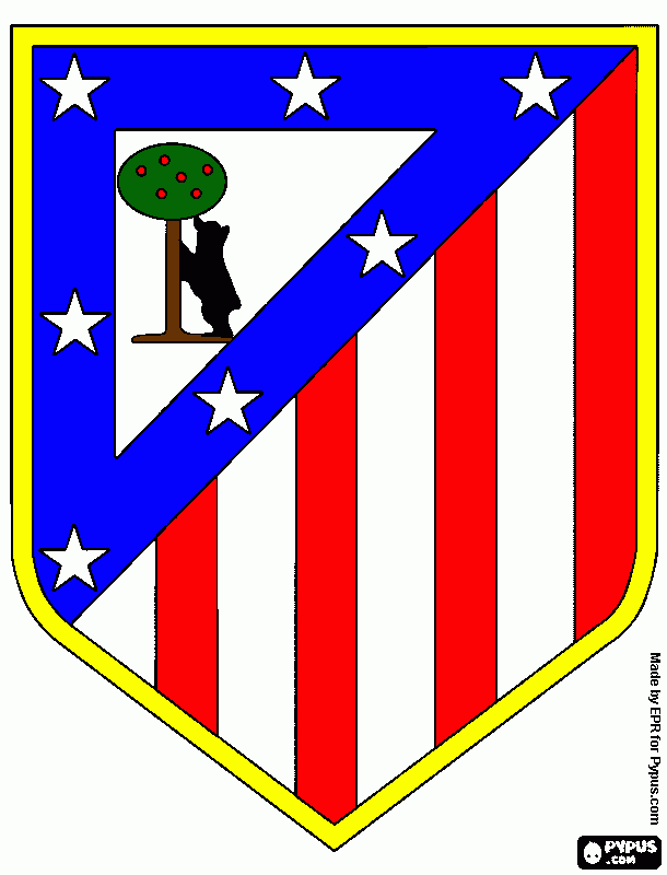 Clube Atletico de Madrid coloring page