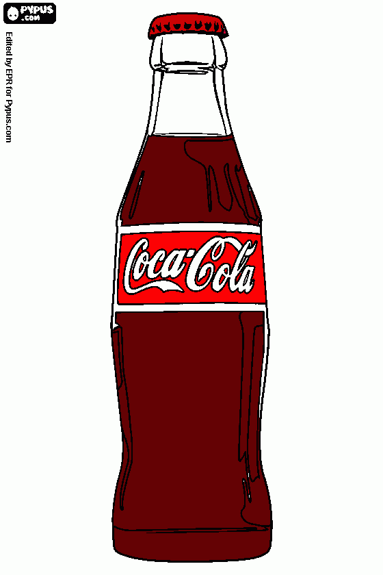 coca cola coloring page