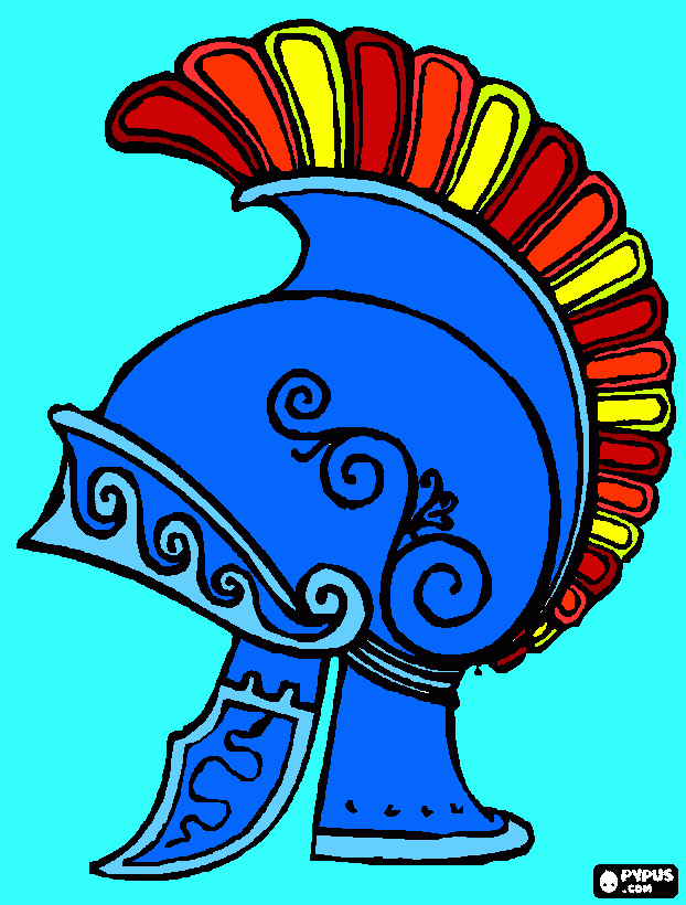 Coiful romanilor coloring page
