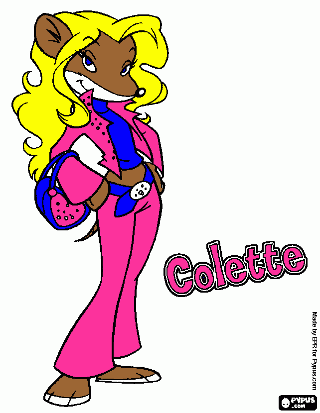 colette coloring page