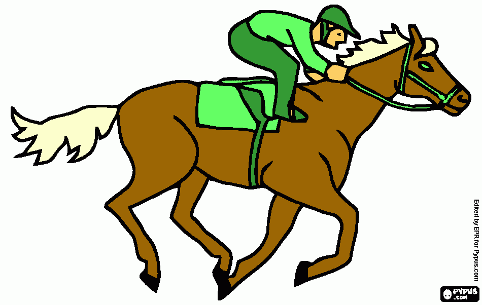 Collet horse coloring page