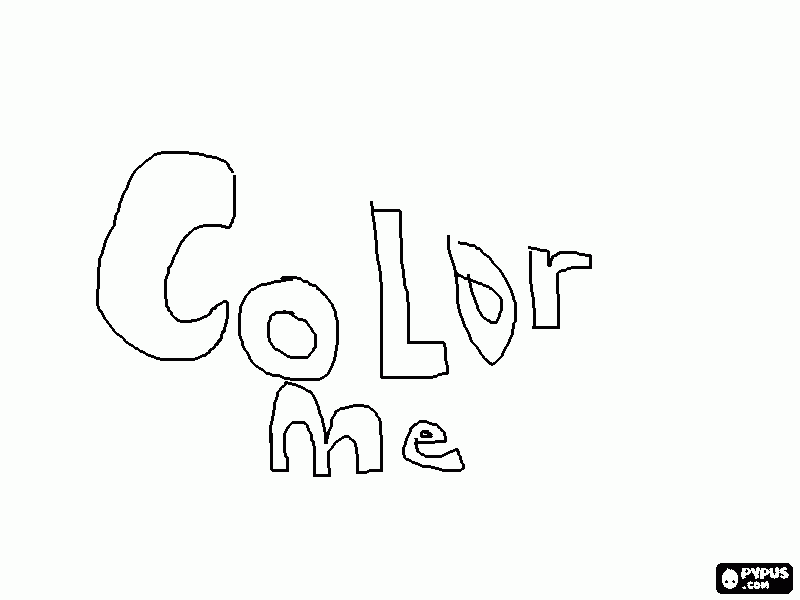 color me coloring page