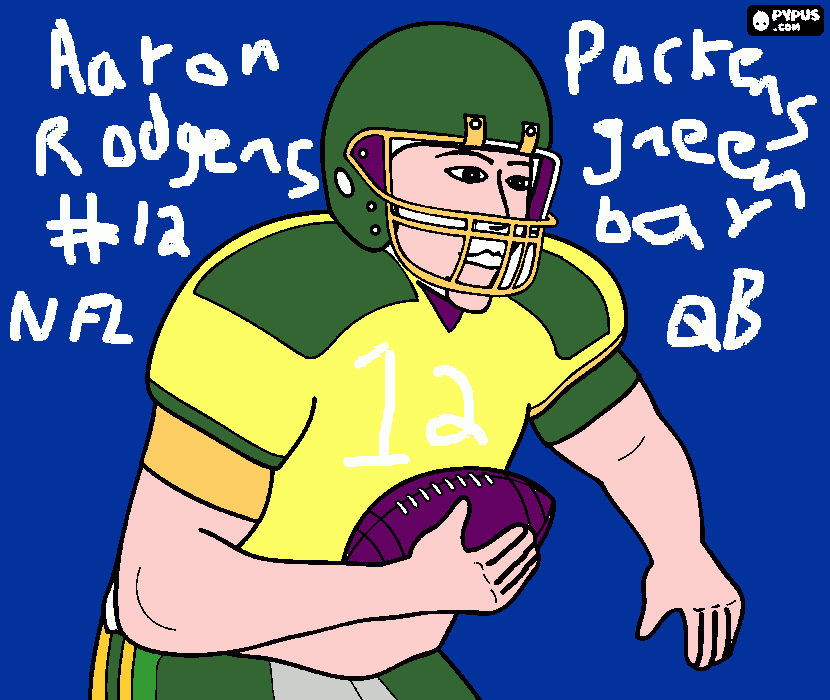 colorful, nfl coloring page