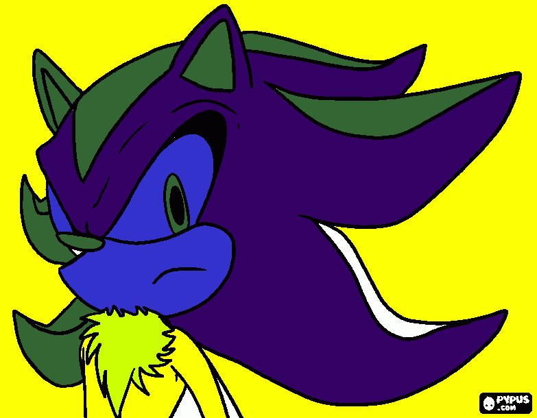 colorful sonic coloring page