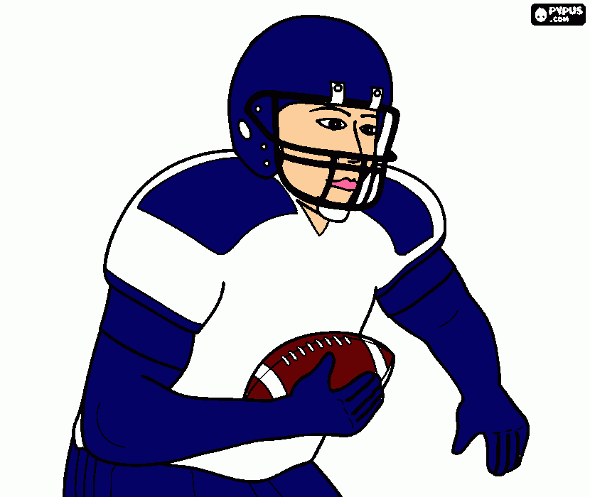 colts player coloring page