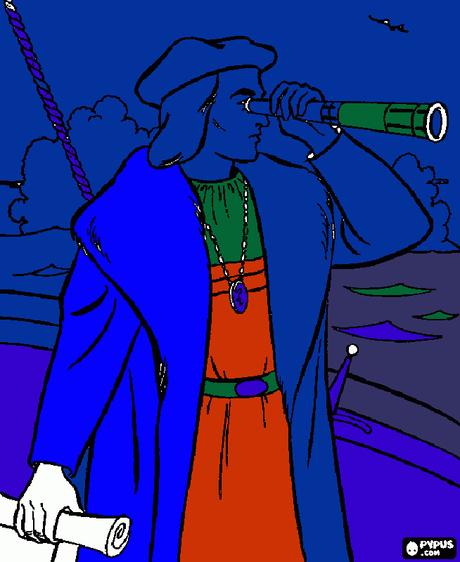columbus day coloring page