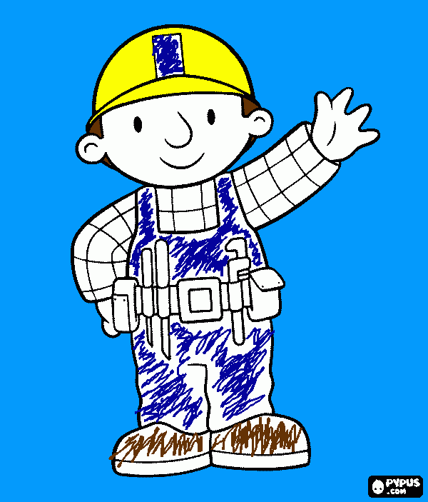Construction Man coloring page