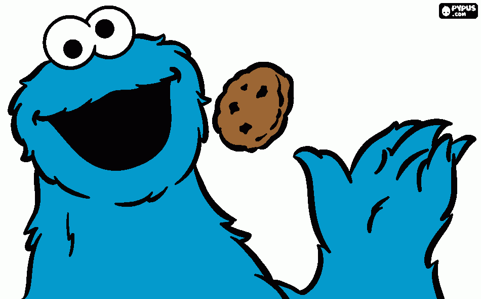 Cookie Monster coloring page