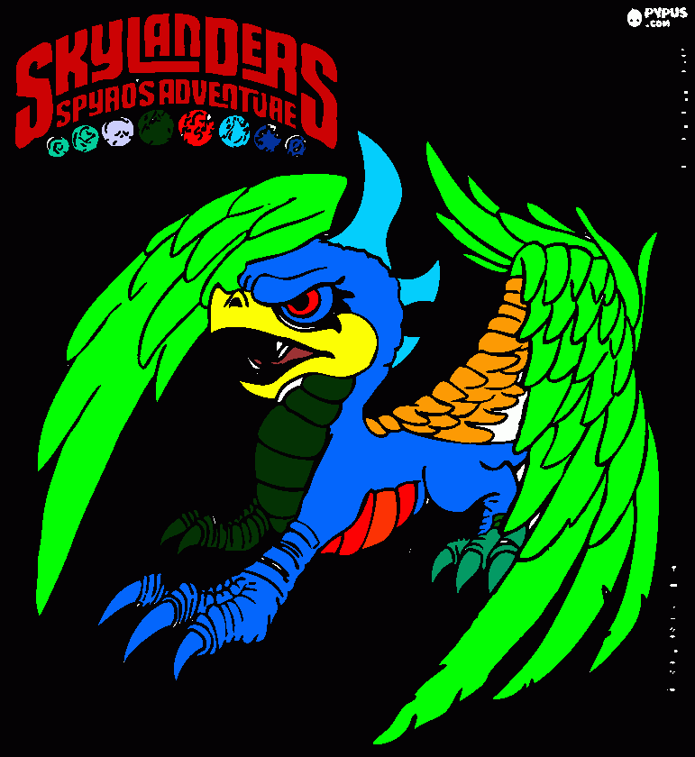 Cool Skylander coloring page