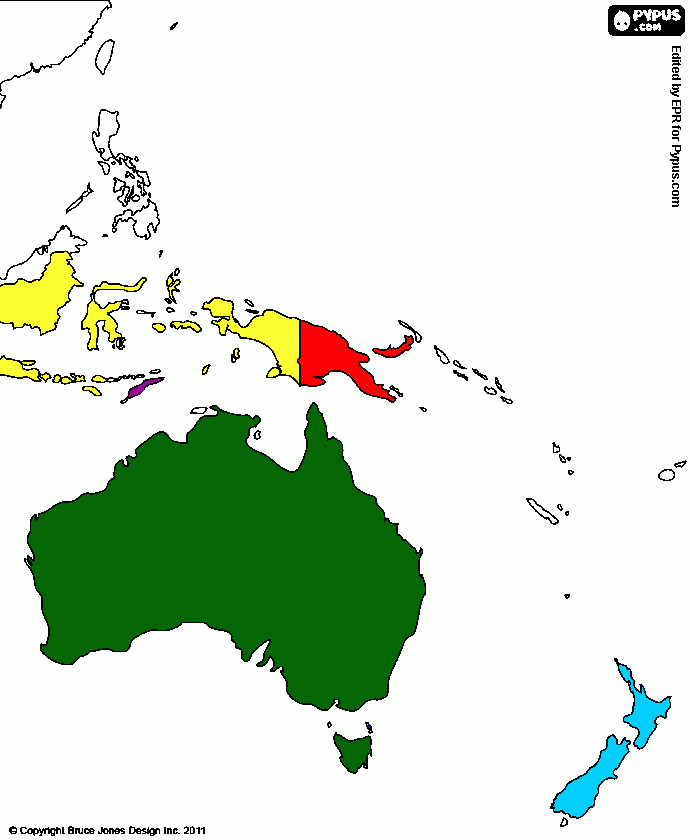 countries coloring page