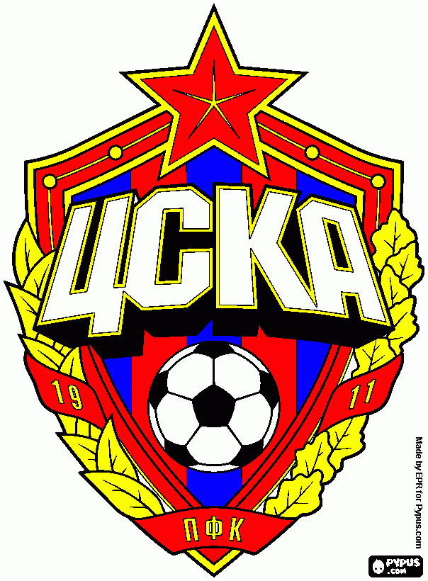 cska moscow coloring page