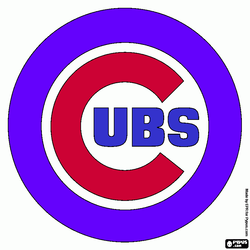 cubs coloring page