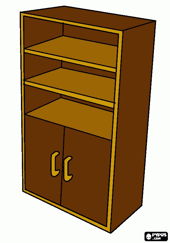 cupboard coloring page
