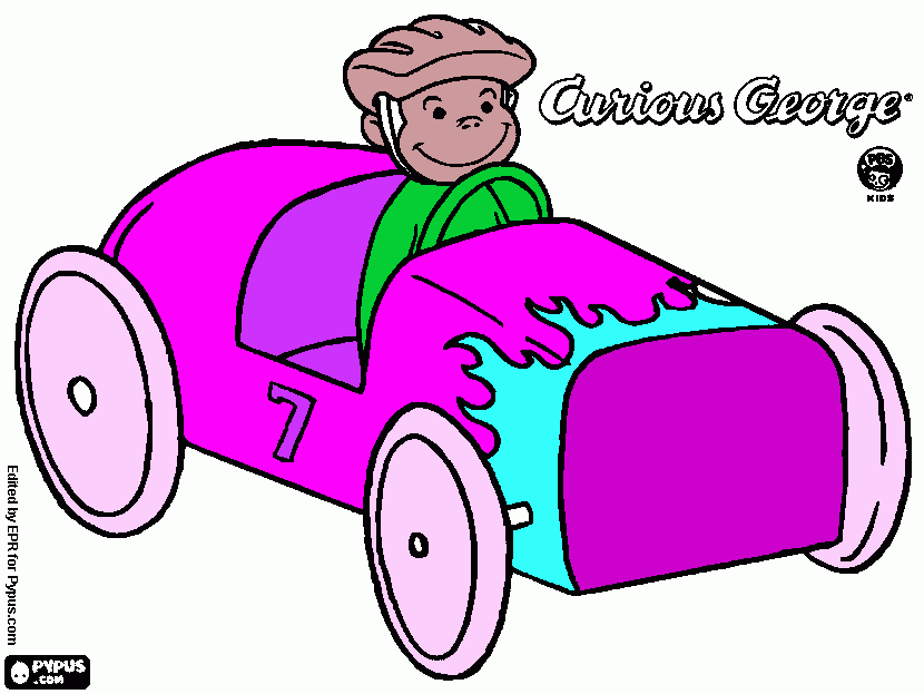 Curious George 1 coloring page