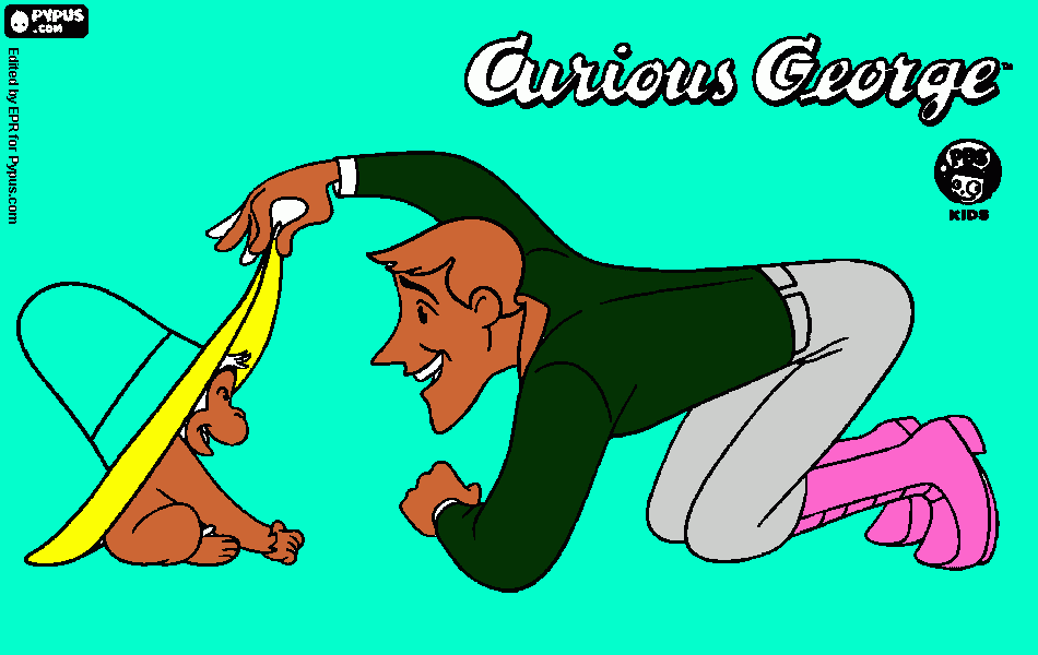 Curious George 5 coloring page